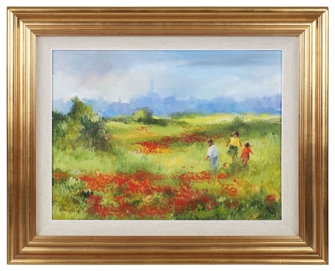 ELIZABETH BROPHY (1926 - 2020): Title: Poppy Time Medium: Oil on BoardSignature: Signed Lower Left and Inscribed on Label VersoProvenance: Private CollectionFramed PICTURES AND PRINTS Wednesday 10th June 2026 19:26:40