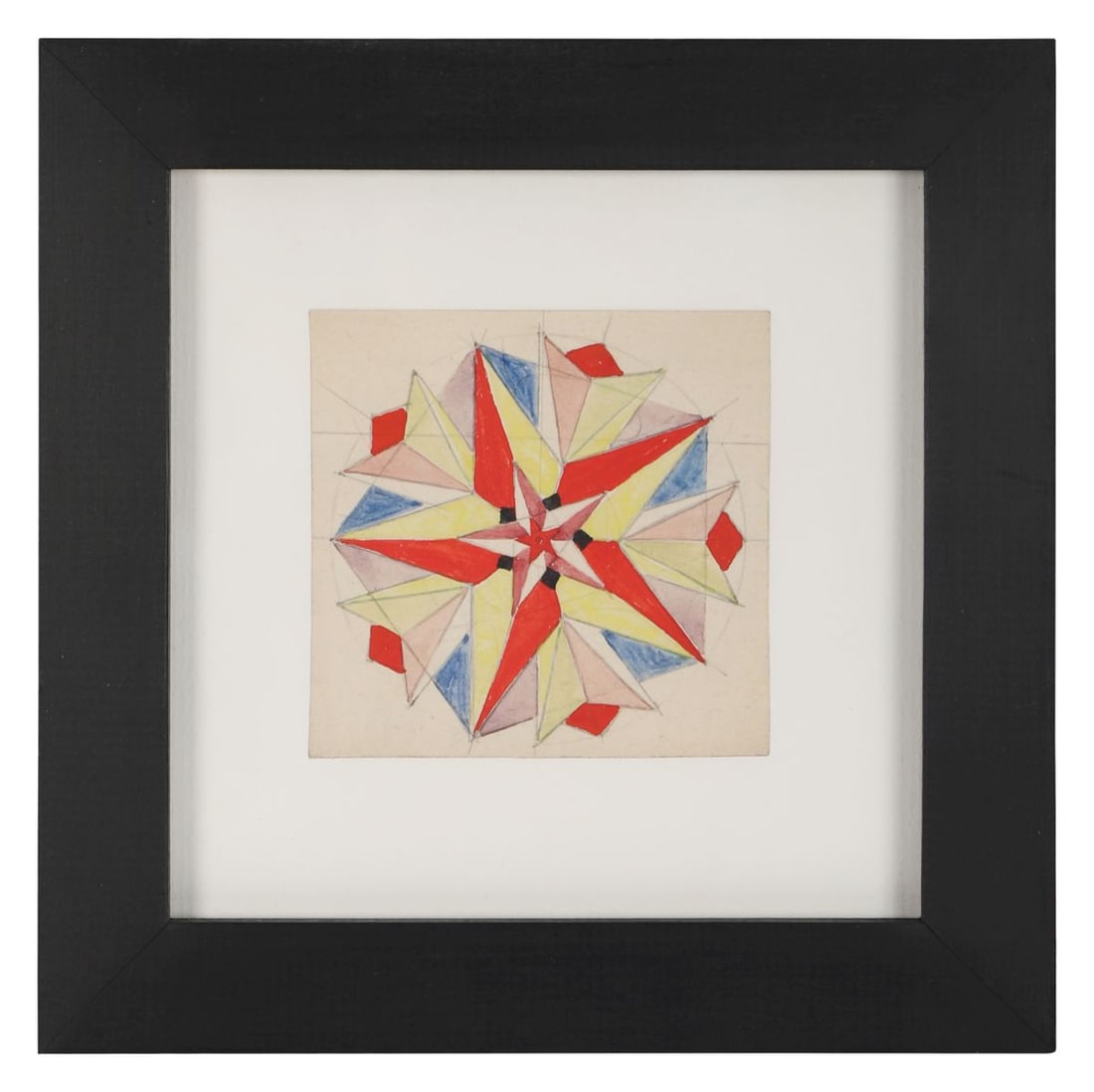 HARRY KERNOFF RHA (1900 - 1974): Title: Abstract Pentagonal FormMedium: WatercolourSignature: UnsignedProvenance: Acquired directly from the artist by Jack Segal (A Friend and Patron of the artist), thence by descent; Whyte's,
