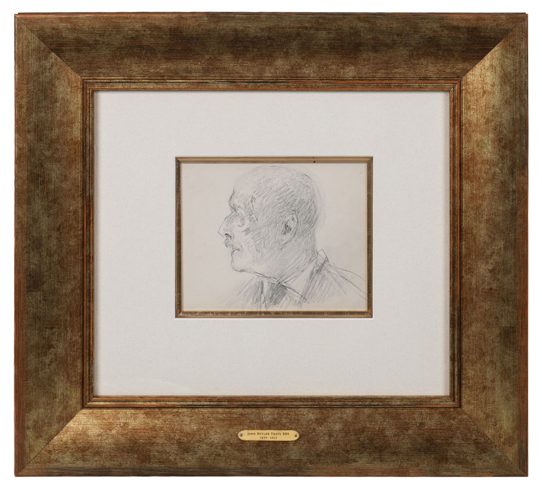 JOHN BUTLER YEATS RHA (1839 - 1922): Title: Portrait of a Gentleman Medium: Pencil SketchSignature: UnsignedProvenance: Yeats Family Collection; Private CollectionFramed PICTURES AND PRINTS Wednesday 10th June 2026 19:42:30
