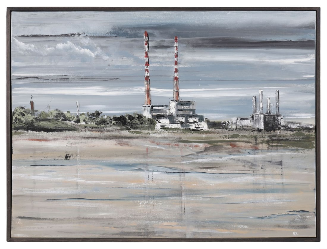 KASIA RAYSKA (CONTEMPORARY): Title: TowersMedium: Acrylic on CanvasSignature: Signed Lower Right and Titled on Artist's Label VersoProvenance: The Artist's Studio, Bray, Co. WicklowFramed PICTURES AND PRINTS Wednesday 10th June