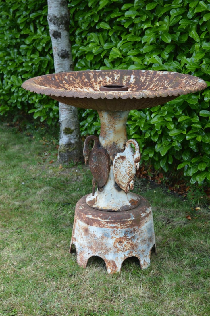 CAST IRON BIRD BATH (1 of 3)