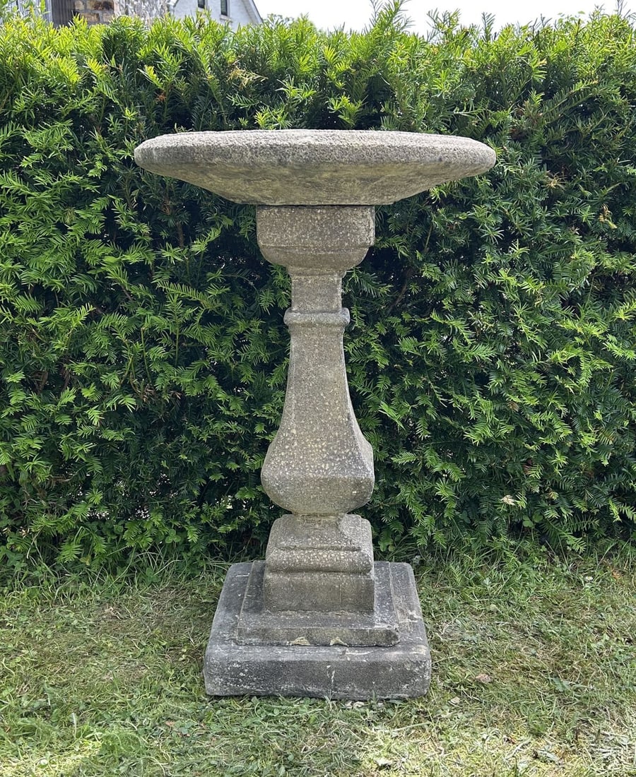 COMPOSITE STONE BIRDBATH (1 of 1)