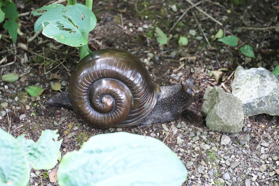 BRONZE SNAIL SCULPTURE (1 of 2)