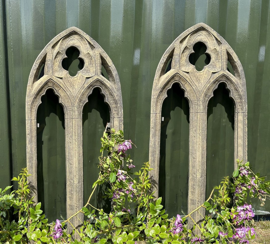 PR GOTHIC COMPOSITE STONE WINDOW TRACERY PANELS (1 of 1)