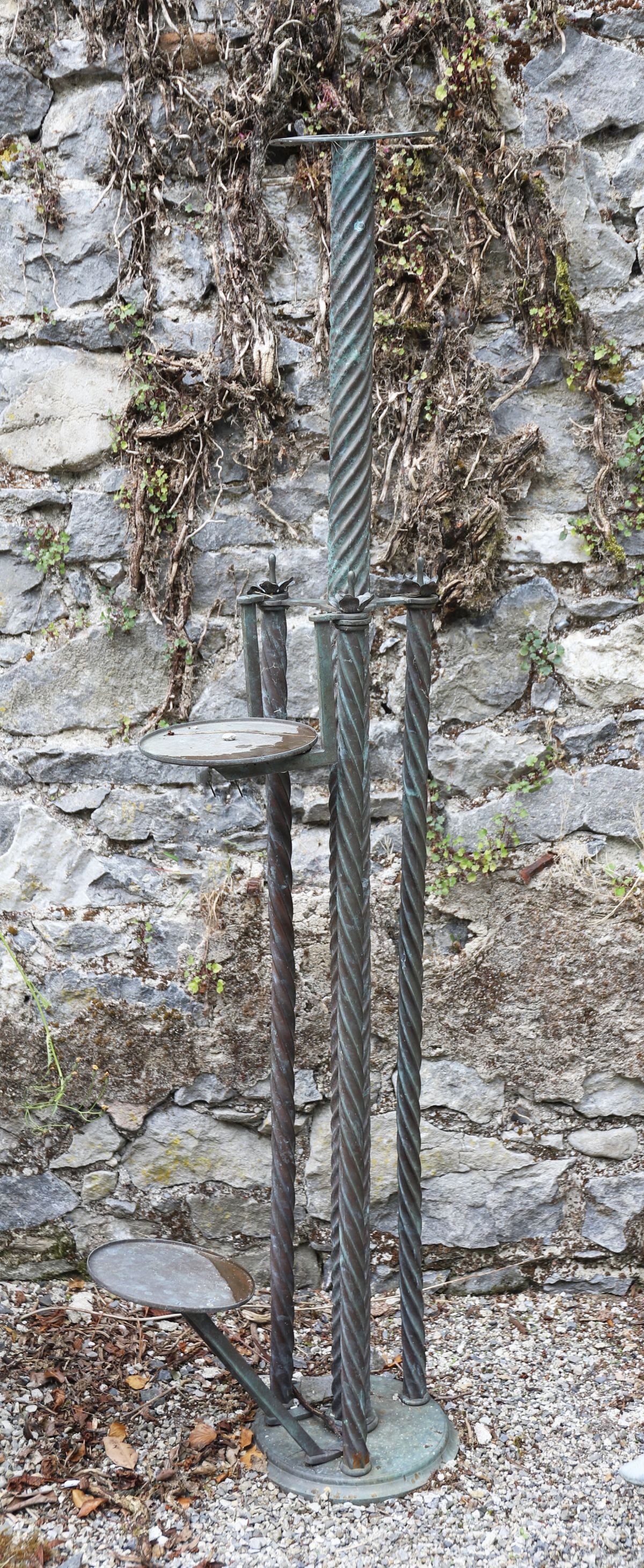 PAIR OF 19TH-CENTURY BRASS PLANT STANDS (1 of 2)