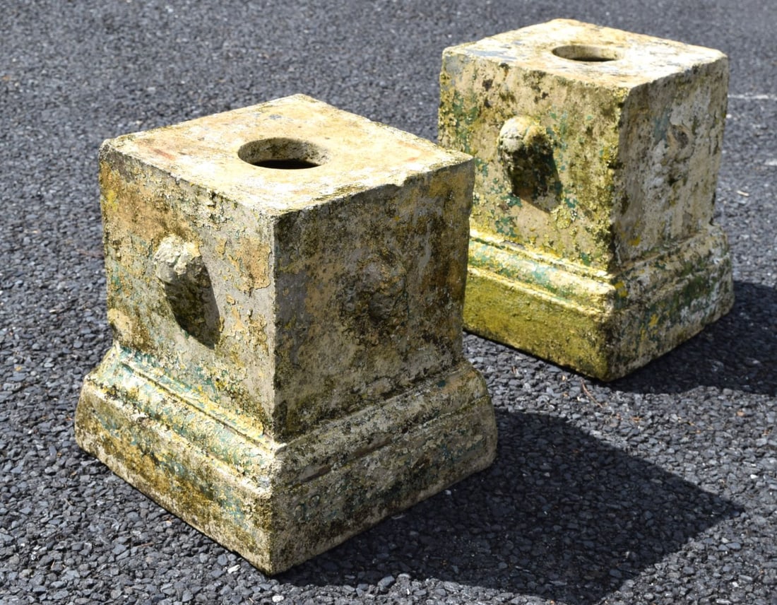 PAIR OF TERRACOTTA PEDESTALS (1 of 2)