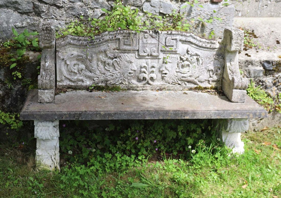 GREEN MAN GARDEN SEAT (1 of 3)