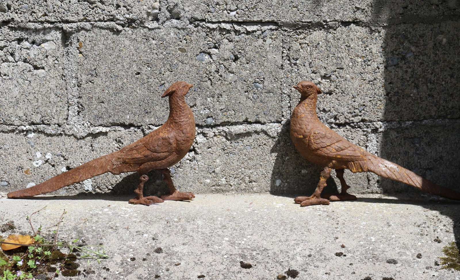 PAIR OF CAST IRON PHEASANTS (1 of 3)