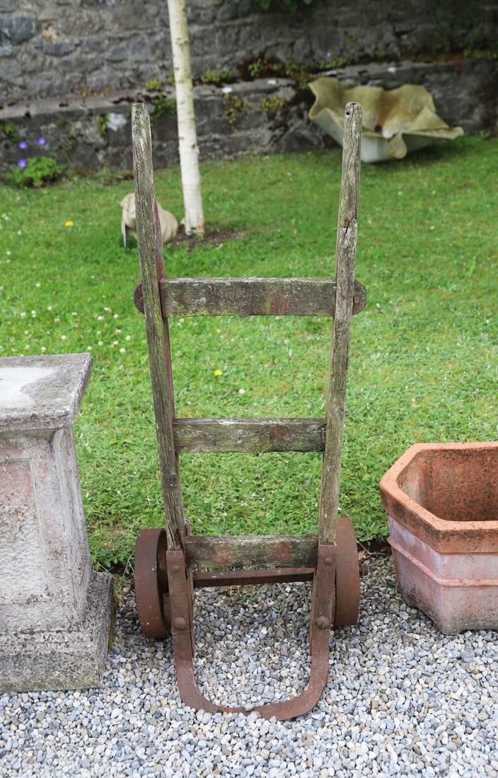 EARLY 20TH-CENTURY WOODEN SACK TRUCK (1 of 1)