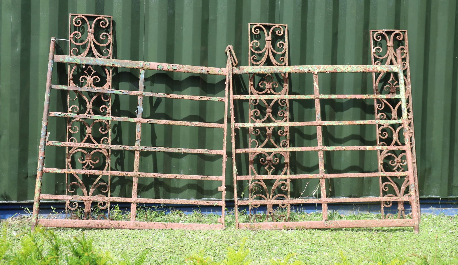 PAIR OF RUSTIC IRON FIELD GATES (1 of 3)