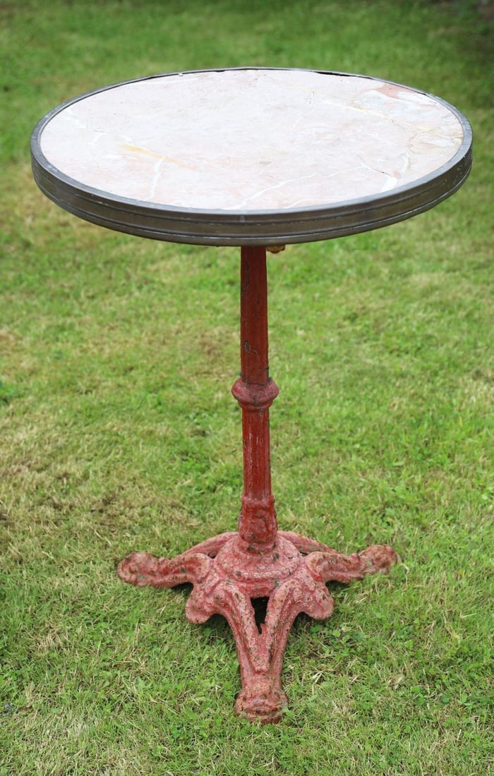 VICTORIAN CAST IRON OCCASIONAL TABLE (1 of 3)