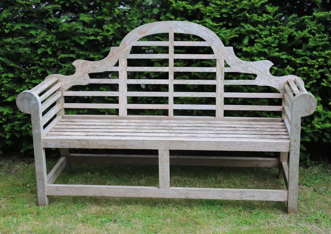 TEAK LUTYENS GARDEN BENCH (1 of 3)