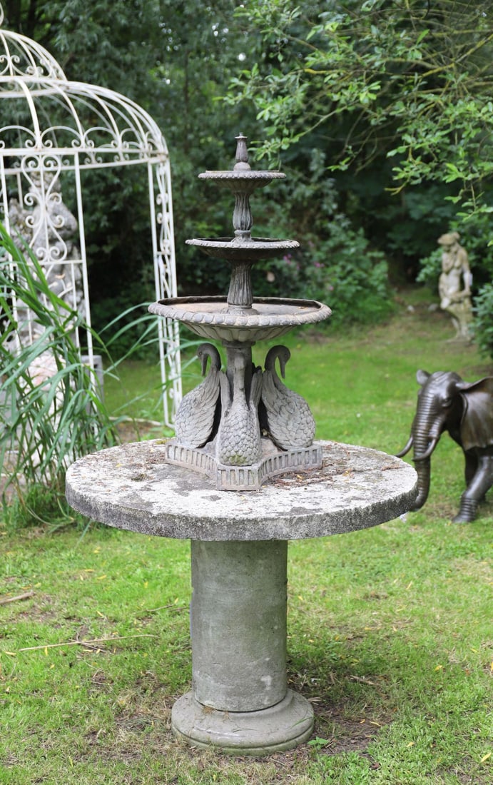 LATE 19TH-CENTURY STONE GARDEN TABLE (1 of 3)