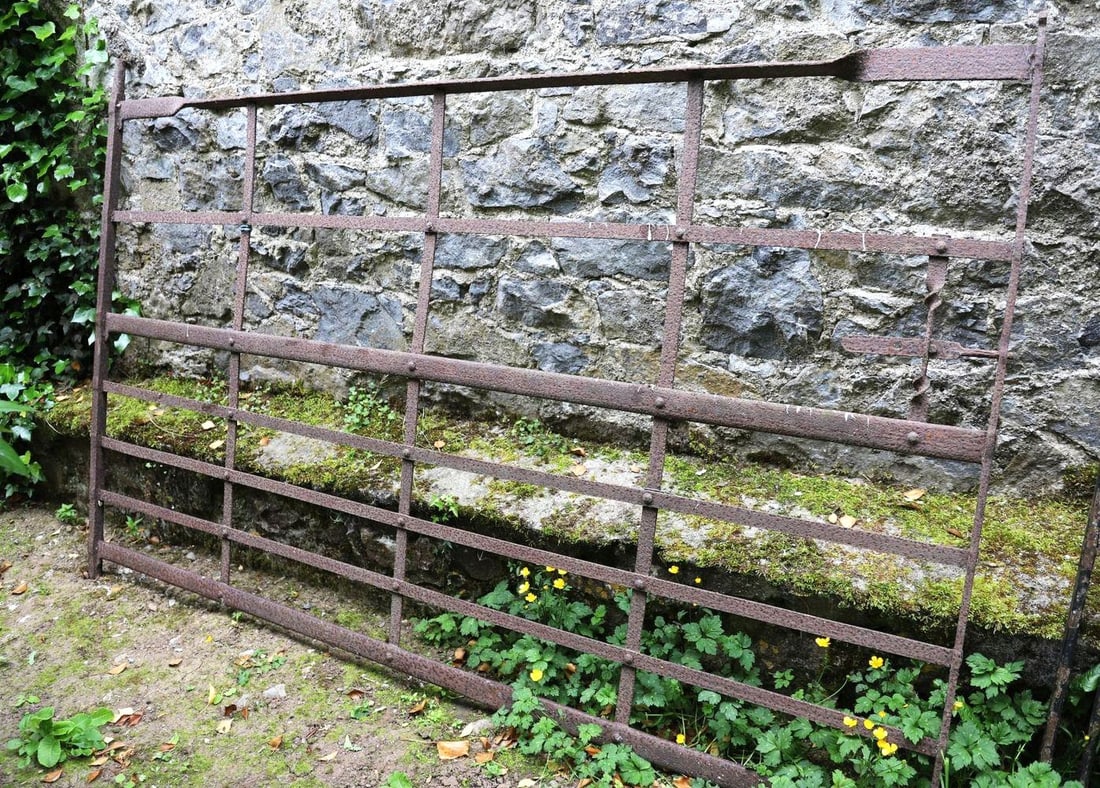 19TH-CENTURY FORGED IRON FARM GATE (1 of 4)