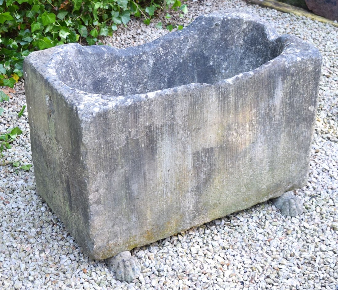 18TH-CENTURY MARBLE RECTANGULAR PLANTER (1 of 4)