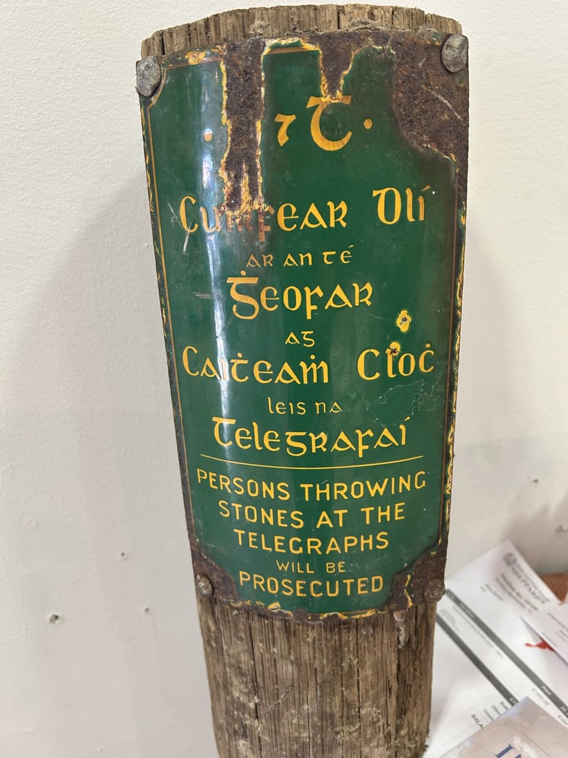 IRISH TELEGRAPH POLE SIGN (1 of 1)