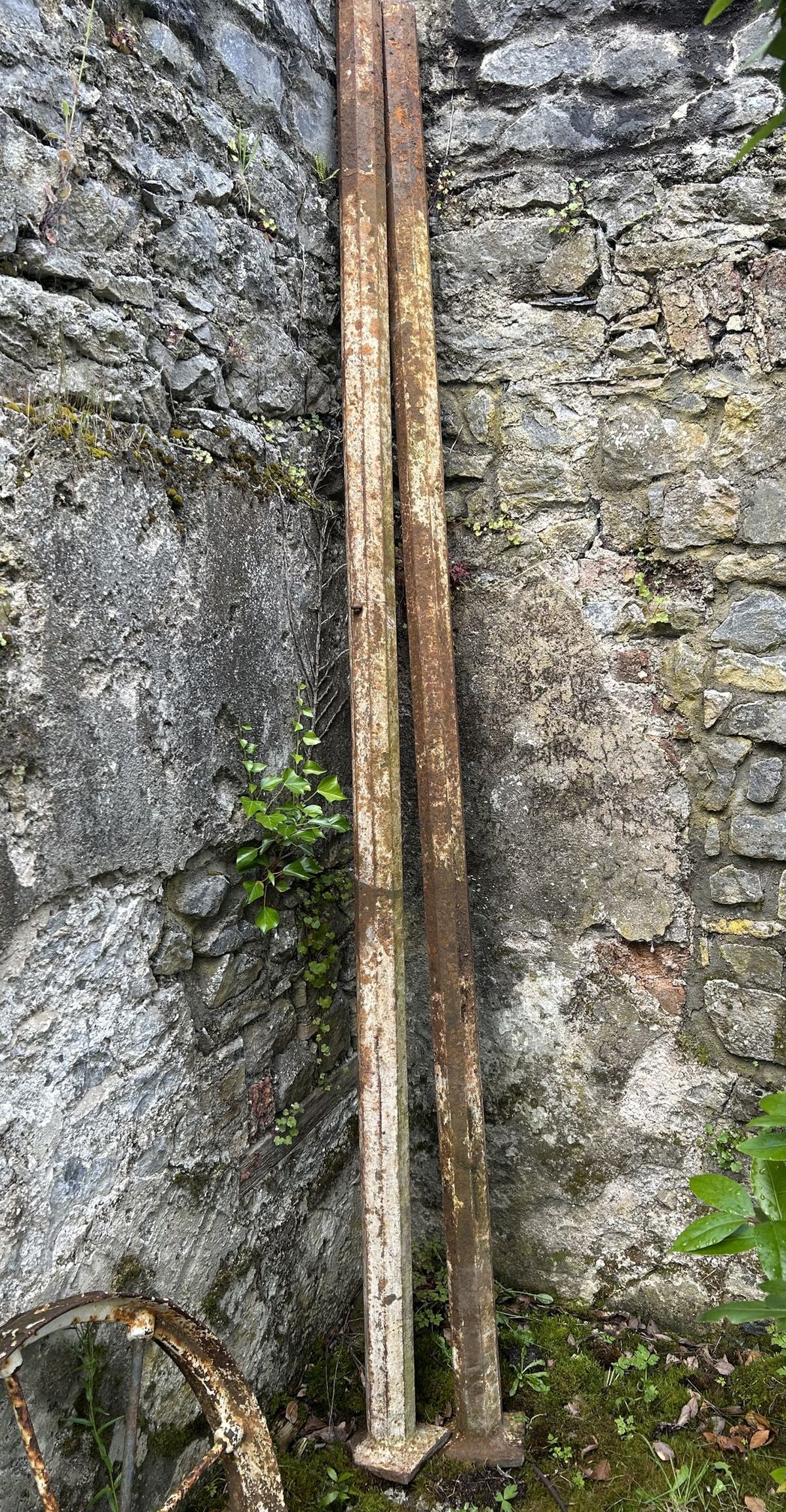 PR 19TH-CENTURY CAST IRON STANDARD LAMP BASES (1 of 1)