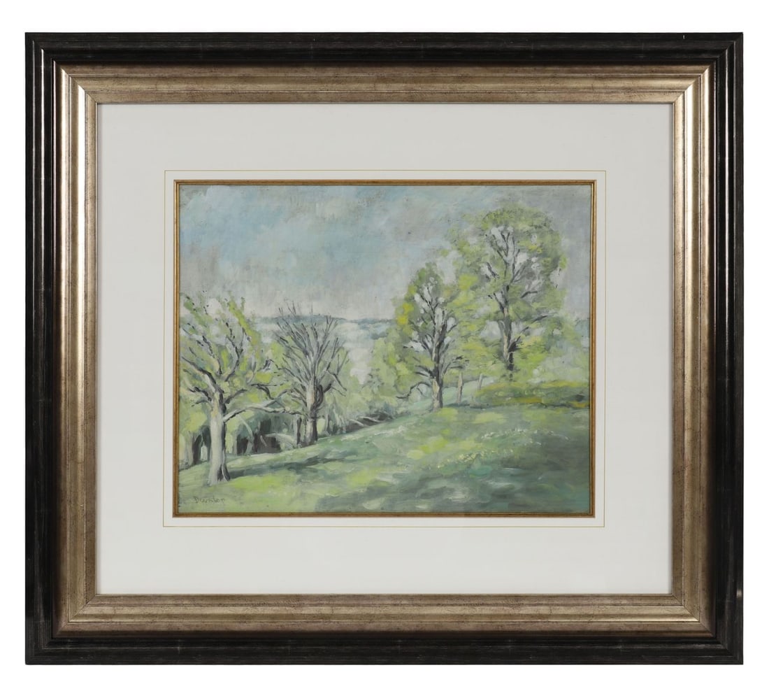 RONALD OSSORY DUNLOP RA (1894 - 1973): Title: Blossom TreesMedium: Oil on BoardSignature: Signed Lower LeftProvenance: Private CollectionFramed