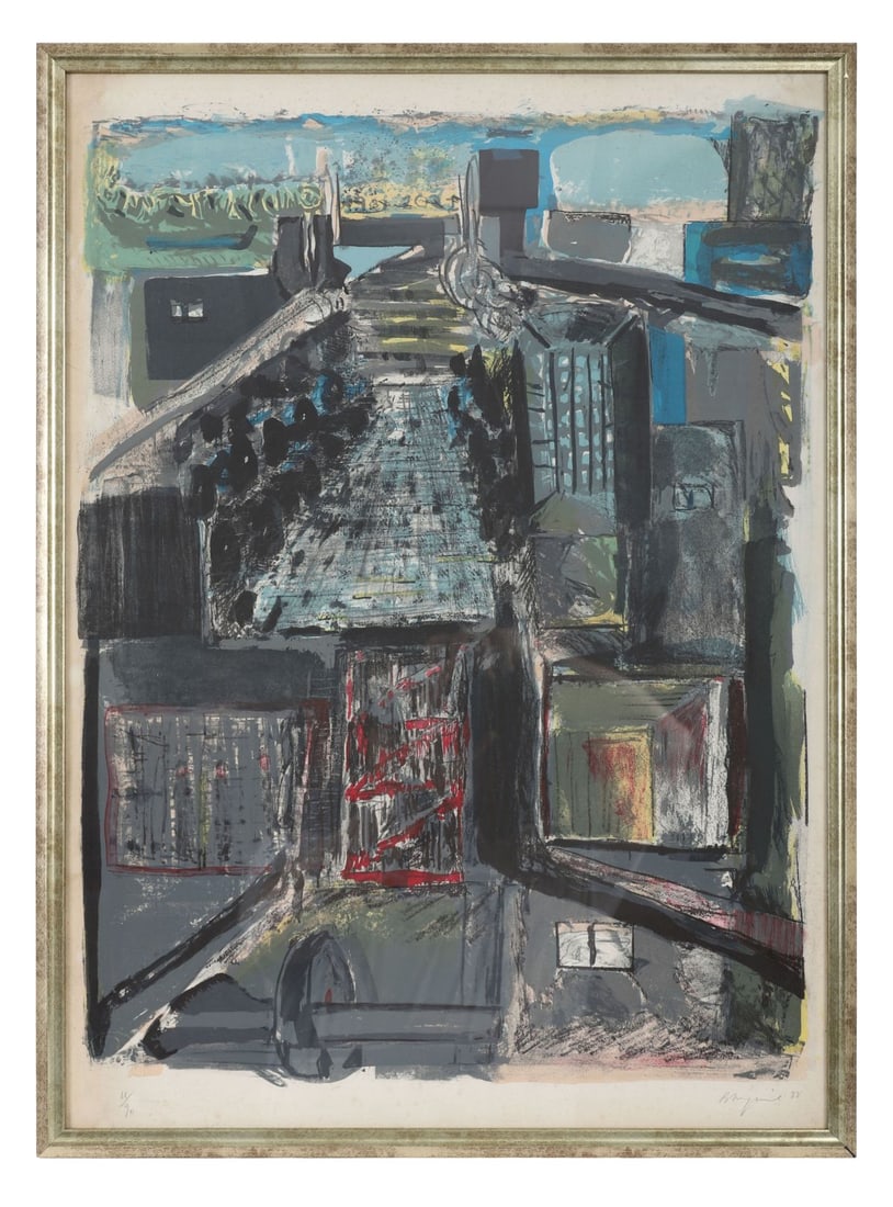 BRIAN MAGUIRE (B. 1951): Title: The Big House (1988)Medium: Limited Edition Lithograph (No. 11/90)Signature: Signed and Dated Lower Right; Numbered Lower LeftProvenance: Private CollectionFramed