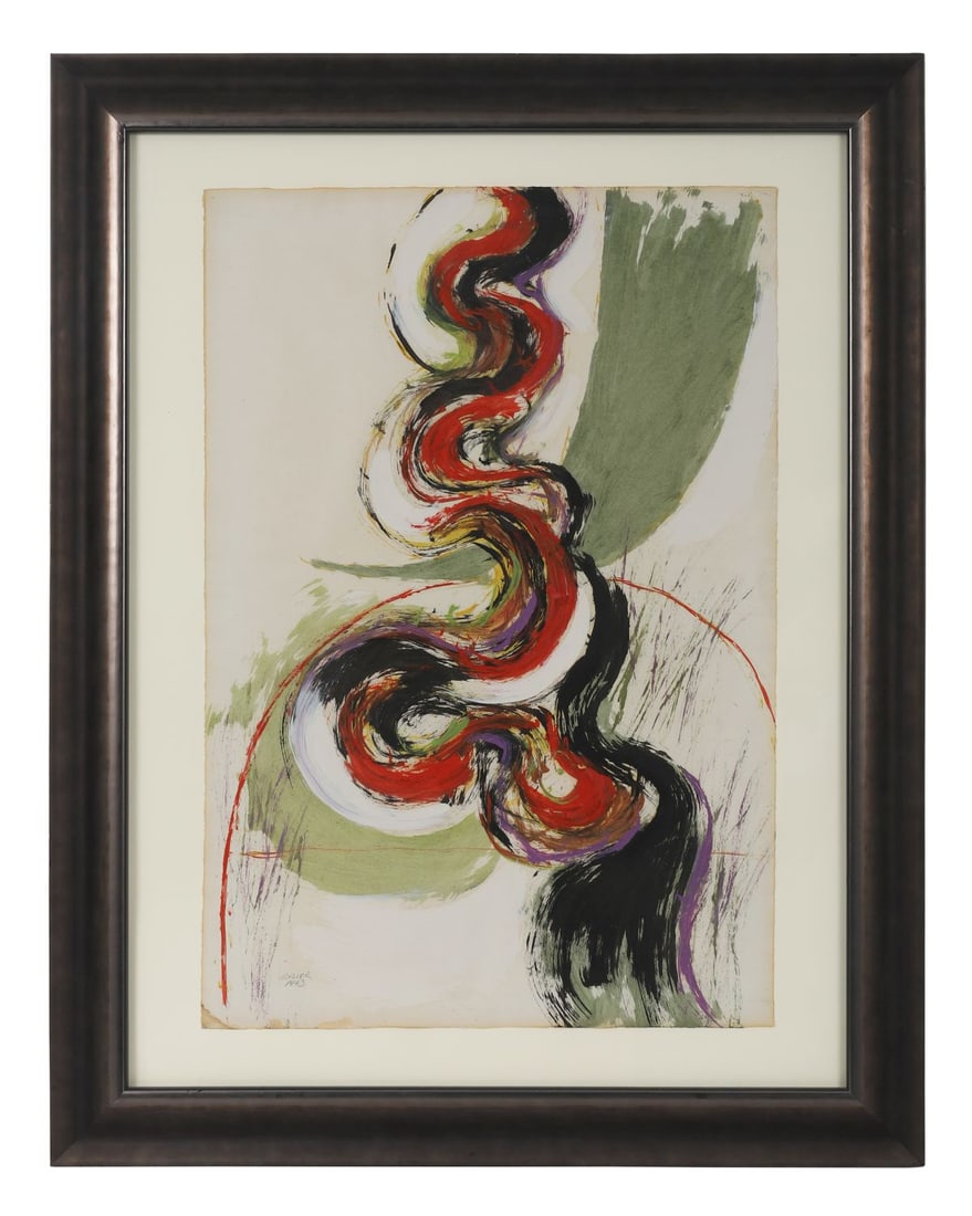 WILLIAM CROZIER HRHA (1930 - 2011): Title: Vine Enclosure Series (1963)Medium: Watercolour and GouacheSignature: Signed and Dated Lower LeftProvenance: The Collection of Stephanie Cole; Private CollectionFramed