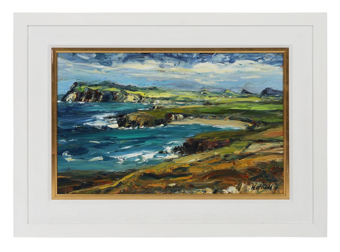 HONORA O'NEILL (CONTEMPORARY): Title: Casadh Na Graige (The Turn of the Village)Medium: Oil on CanvasSignature: Signed Lower RightProvenance: The Artist's Studio, The Dillon Gallery, Dingle, Co. KerryFramed