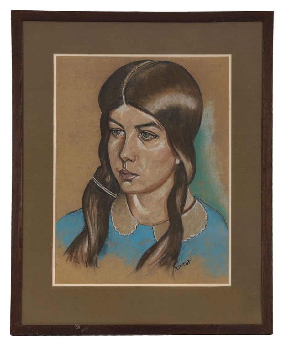 HARRY KERNOFF RHA (1900 - 1974): Title: Portrait of a GirlMedium: PastelSignature: Signed Lower LeftProvenance: Private CollectionFramed