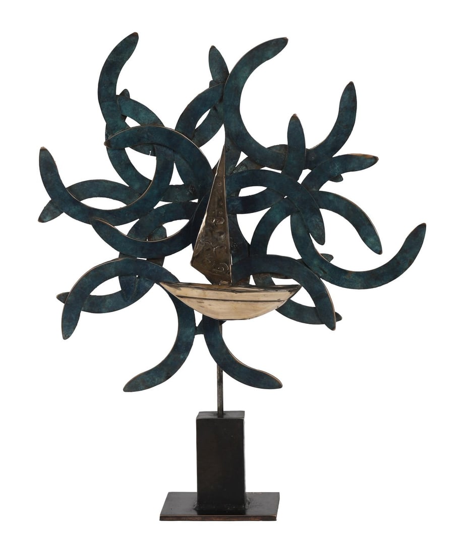 RAY DELANEY (B. 1972): Title: Under Current Medium: Unique BronzeSignature: SignedProvenance: Private Collection