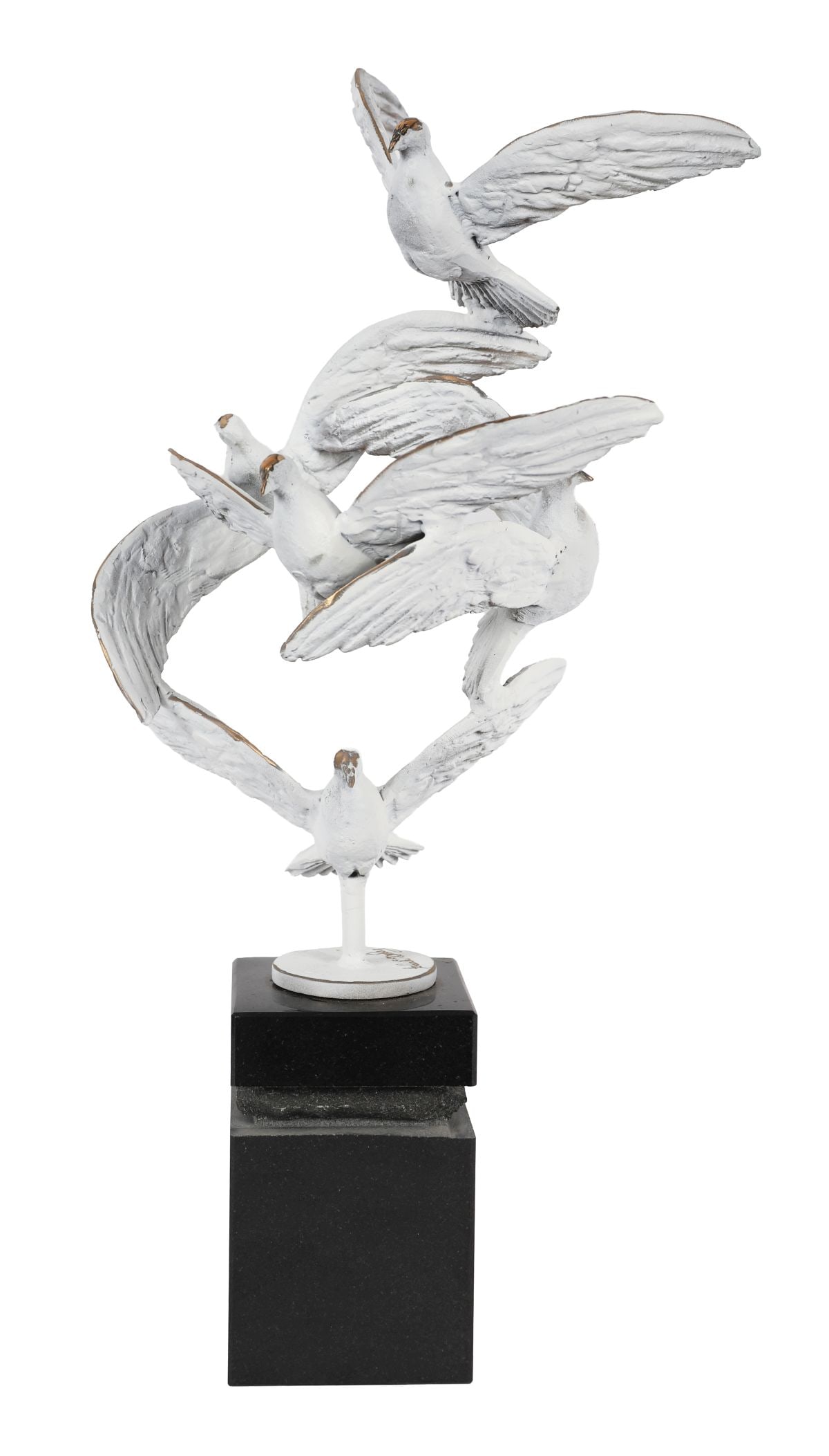 JARLATH DALY (B. 1956): Title: Flight of Doves Medium: Bronze on Granite BaseSignature: Signed Provenance: Private Collection
