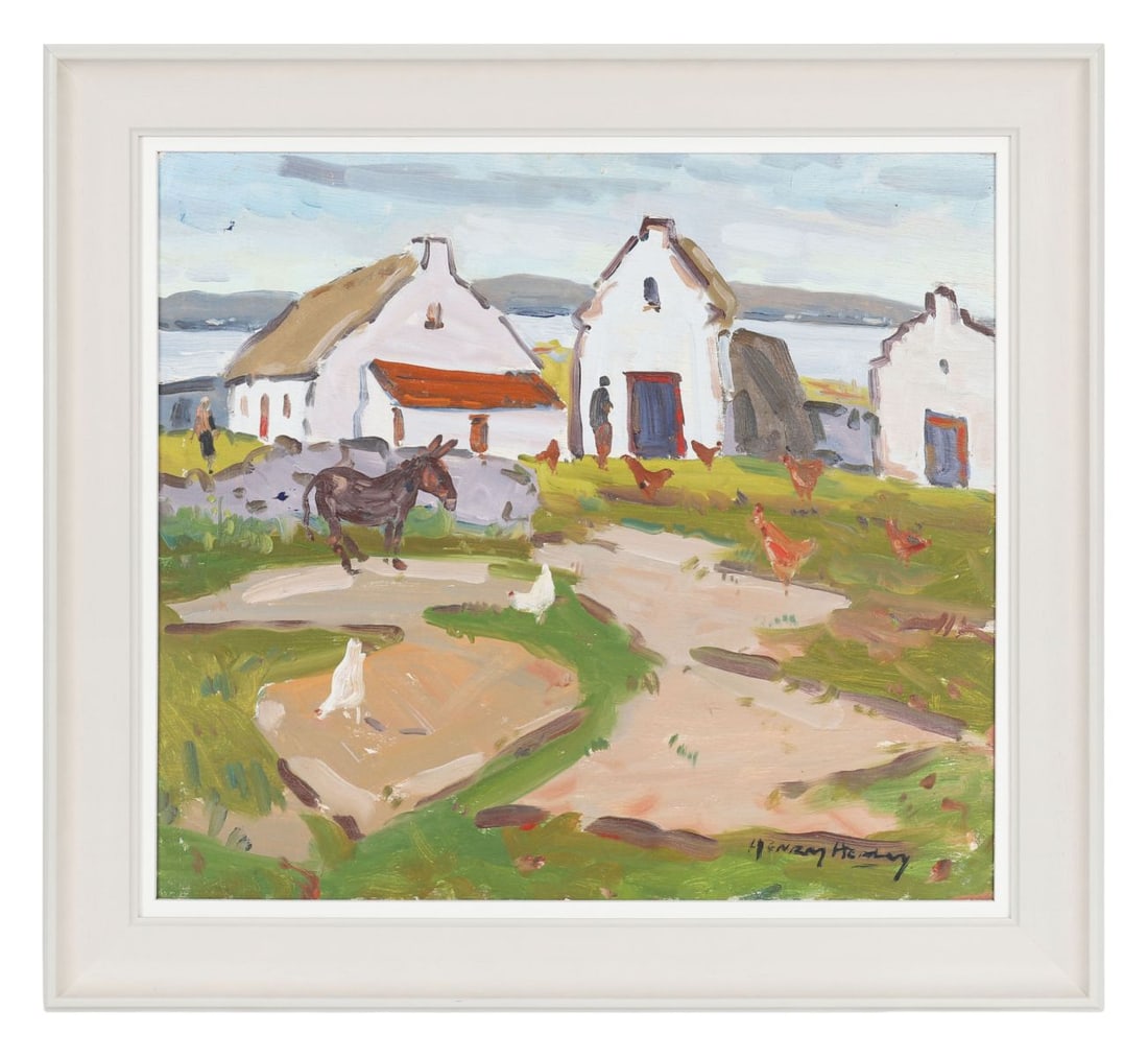 HENRY HEALY RHA (1909 - 1982): Title: Near CarraroeMedium: Oil on PanelSignature: Signed Lower Right and Inscribed on Labels VersoProvenance: Private CollectionFramed