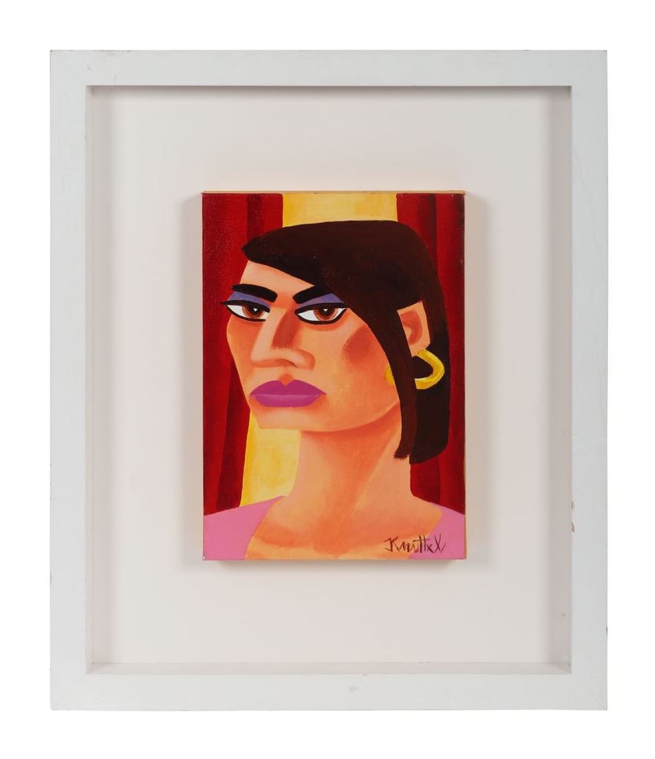GRAHAM KNUTTEL (1954 - 2023): Title: RachelMedium: Acrylic on CanvasSignature: Signed Lower RightProvenance: Private CollectionFramed