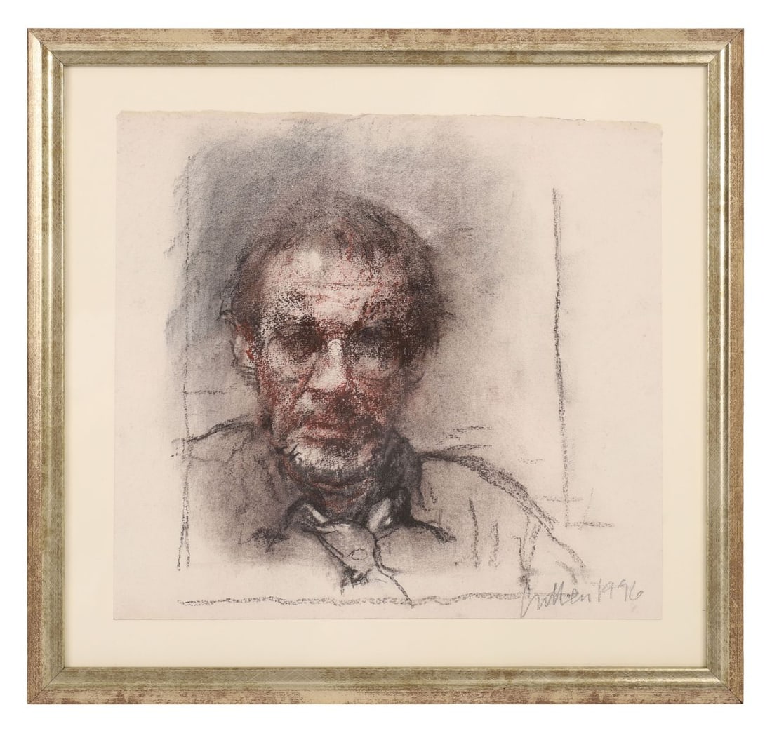 CHARLES CULLEN (B. 1939): Title: Self-Portrait (1996)Medium: Pastel on PaperSignature: Signed and Dated Lower RightProvenance: Hillsboro Fine Art, Dublin; Private CollectionFramed