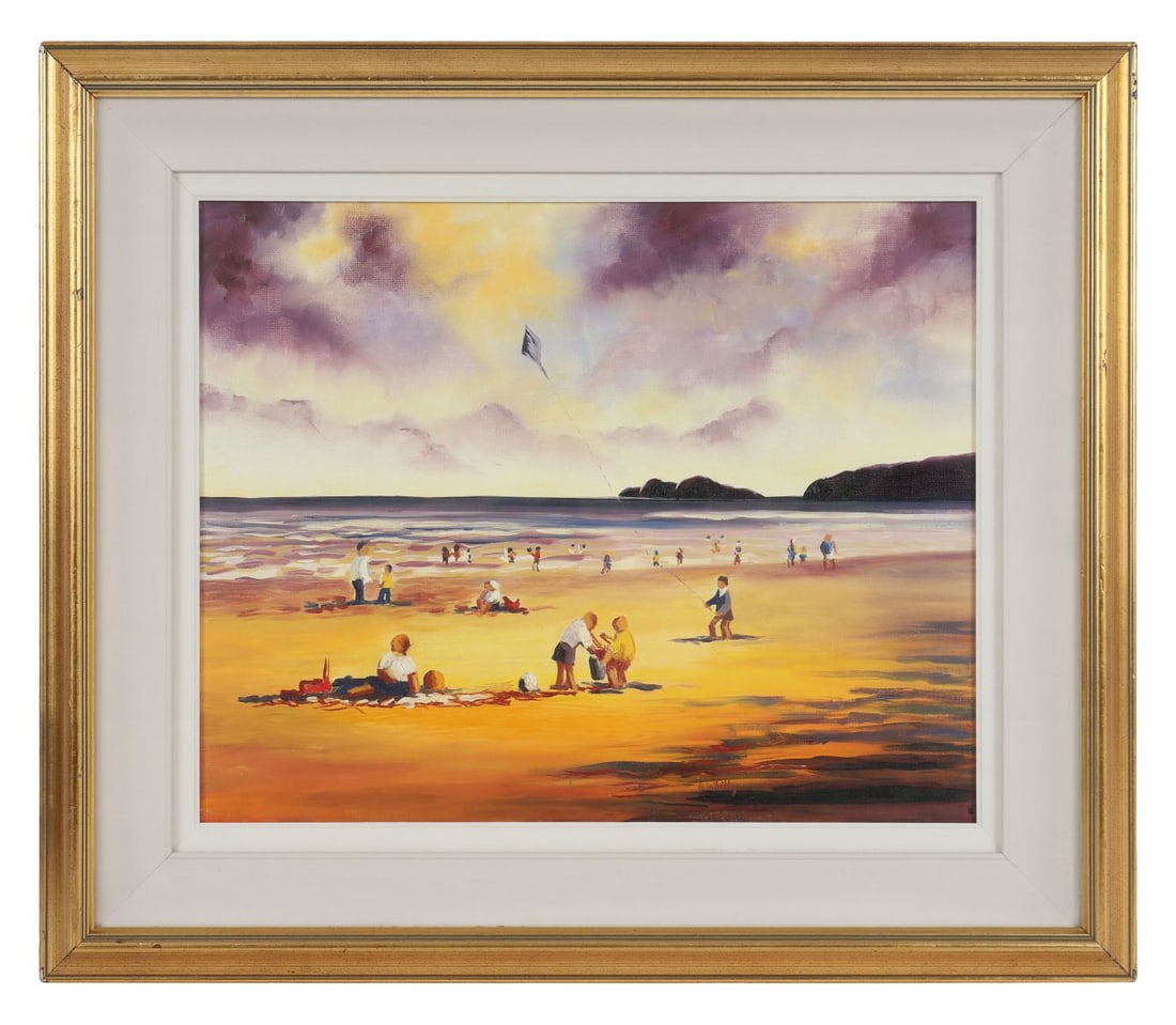 BARBARA WHITTY (20TH / 21ST CENTURY): Title: PortmarnockMedium: Oil on Canvas BoardSignature: Signed Lower Centre RightProvenance: Private CollectionFramed