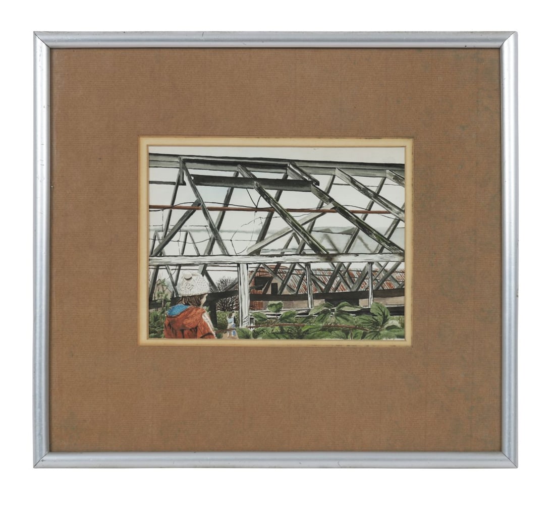 MARTIN GALE RHA (B. 1949): Title: Study for Favourite Places (1982)Medium: WatercolourSignature: Signed and Dated Lower Centre; Titled VersoProvenance: Private CollectionFramed