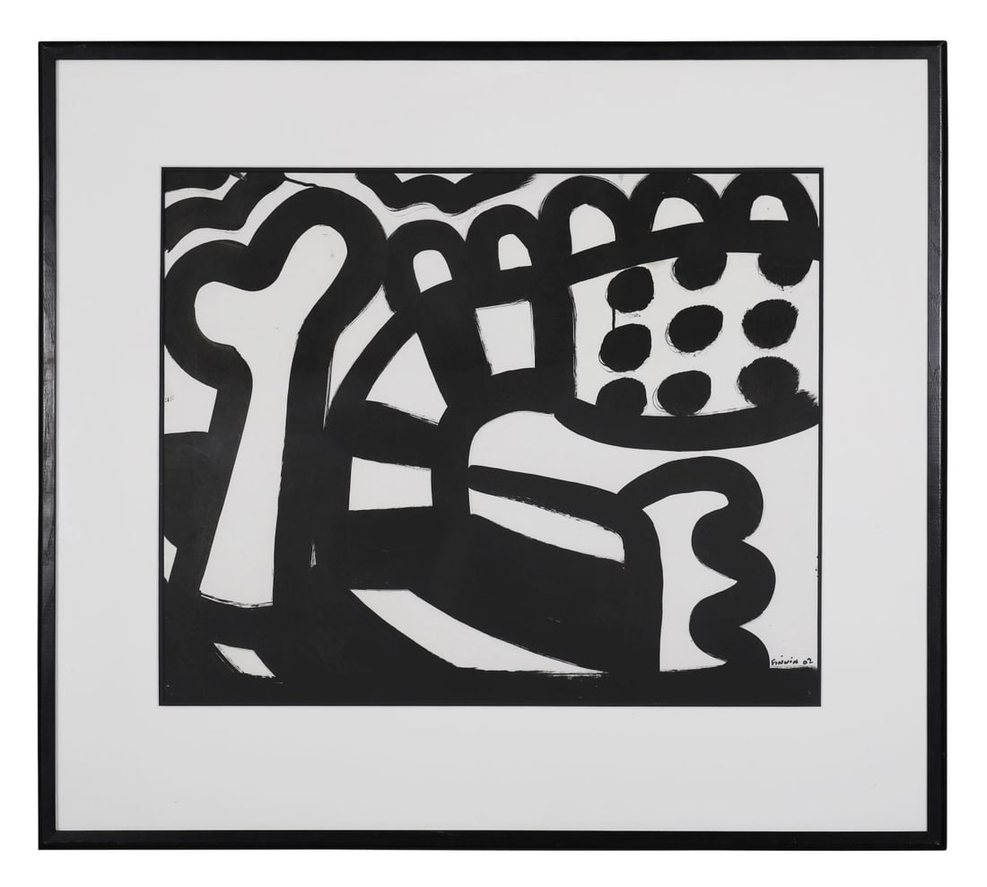MARTIN FINNIN (B. 1968): Title: Garden Study (2002)Medium: Oil on BoardSignature: Signed and Dated Lower Right; Inscribed VersoProvenance: Private CollectionFramed
