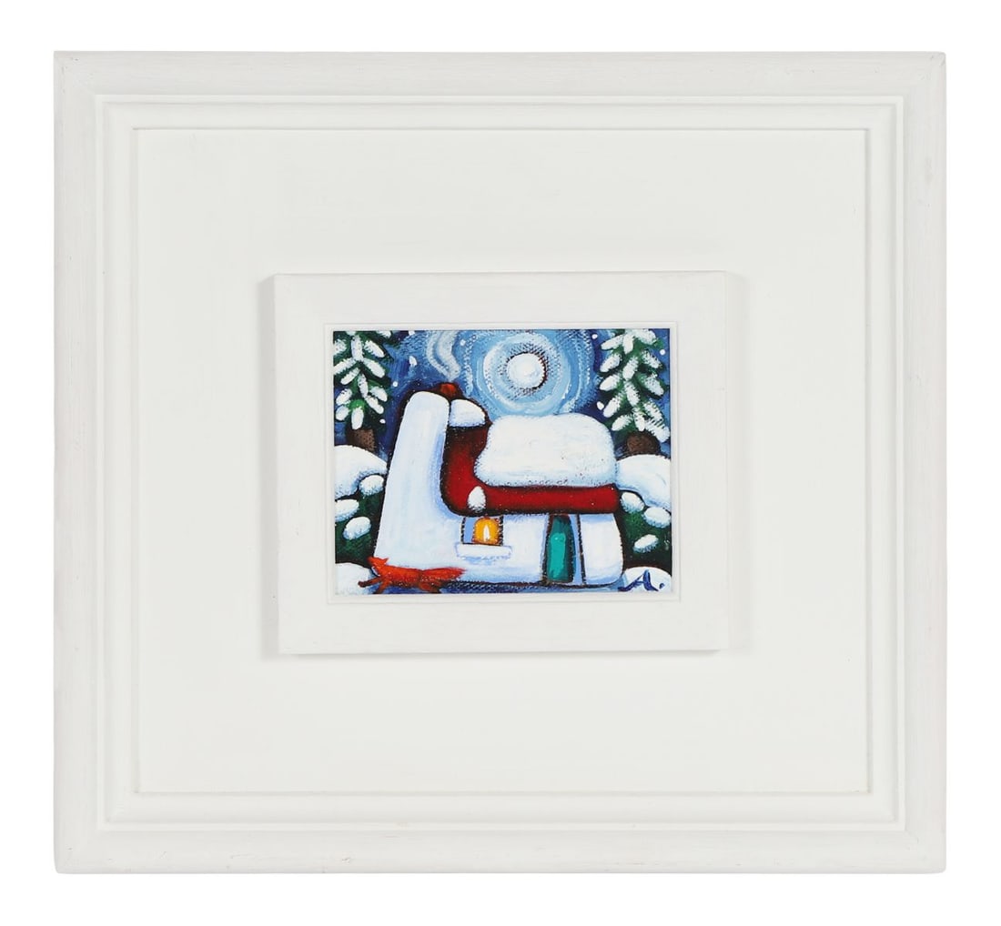 ANNIE ROBINSON (B. 1961): Title: December SnowfallMedium: Acrylic on CanvasSignature: Signed Lower RightProvenance: Private CollectionFramed