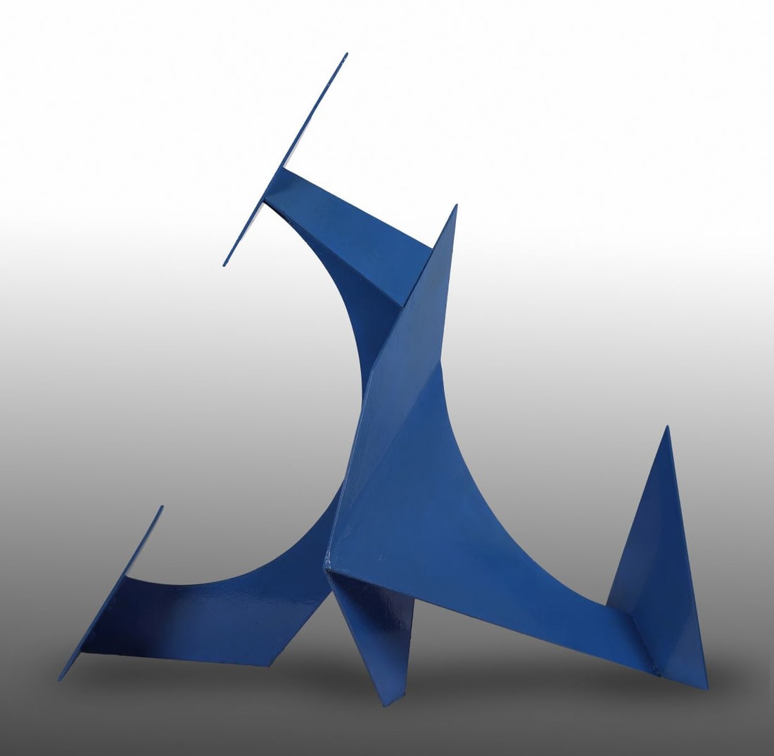 JOHN BURKE (1946 - 2006): Title: Maquette for Kingfisher - Wilton Roundabout (C. 1984)Medium: Welded SteelSignature: UnsignedProvenance: Acquired directly from the artist by Frances Lynch (A Friend and Patron of the artist)
