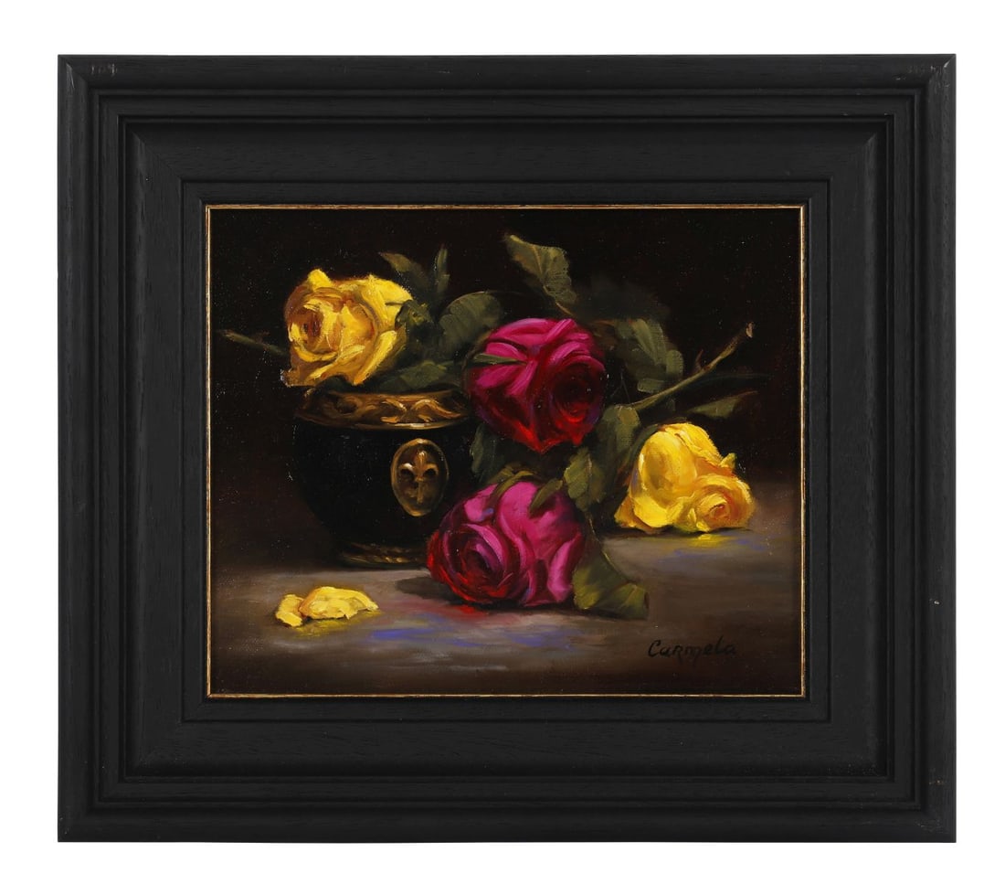 CARMELA BRENNAN (CONTEMPORARY): Title: Fleur de LisMedium: Oil on CanvasSignature: Signed Lower RightProvenance: Private CollectionFramed
