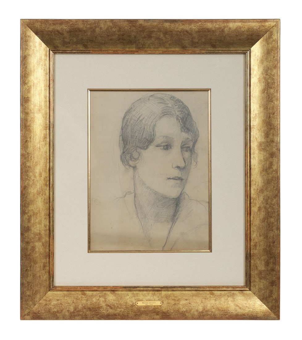 MAINIE JELLETT (1897 - 1944): Title: Portrait of a LadyMedium: Pencil SketchSignature: UnsignedProvenance: Private CollectionFramed