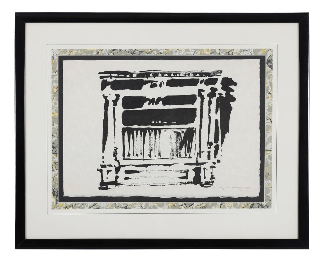 LOUIS LE BROCQUY HRHA (1916 - 2012): Title: Dubliners - Davey Byrnes (1986)Medium: Limited Edition Lithograph (No. 4/35)Signature: Signed, Dated and Numbered Lower RightProvenance: Private CollectionFramed