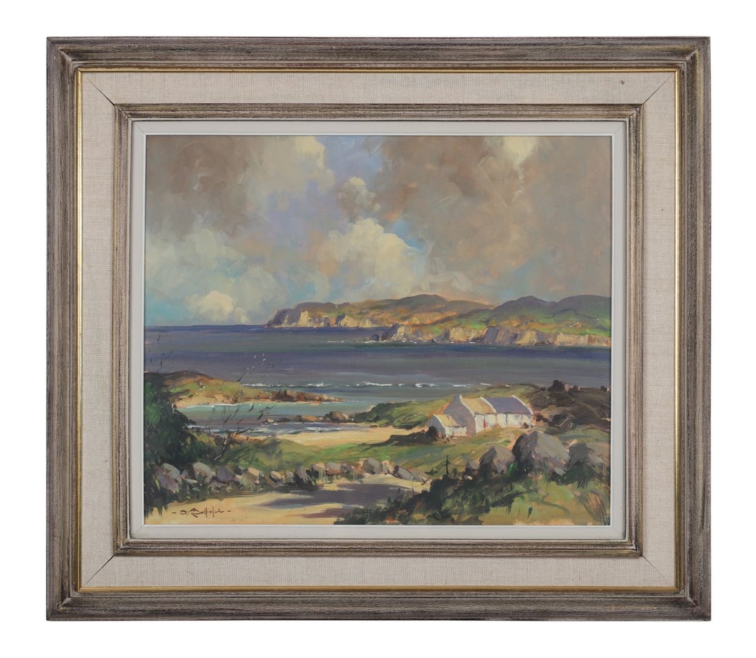 GEORGE K. GILLESPIE (1924 - 1995): Title: Horn Head from Bloody Foreland, Co. DonegalMedium: Oil on CanvasSignature: Signed Lower Left and Inscribed on Label VersoProvenance: DeVeres, Dublin, 'Major Irish Art Auction', 17 April 2018,