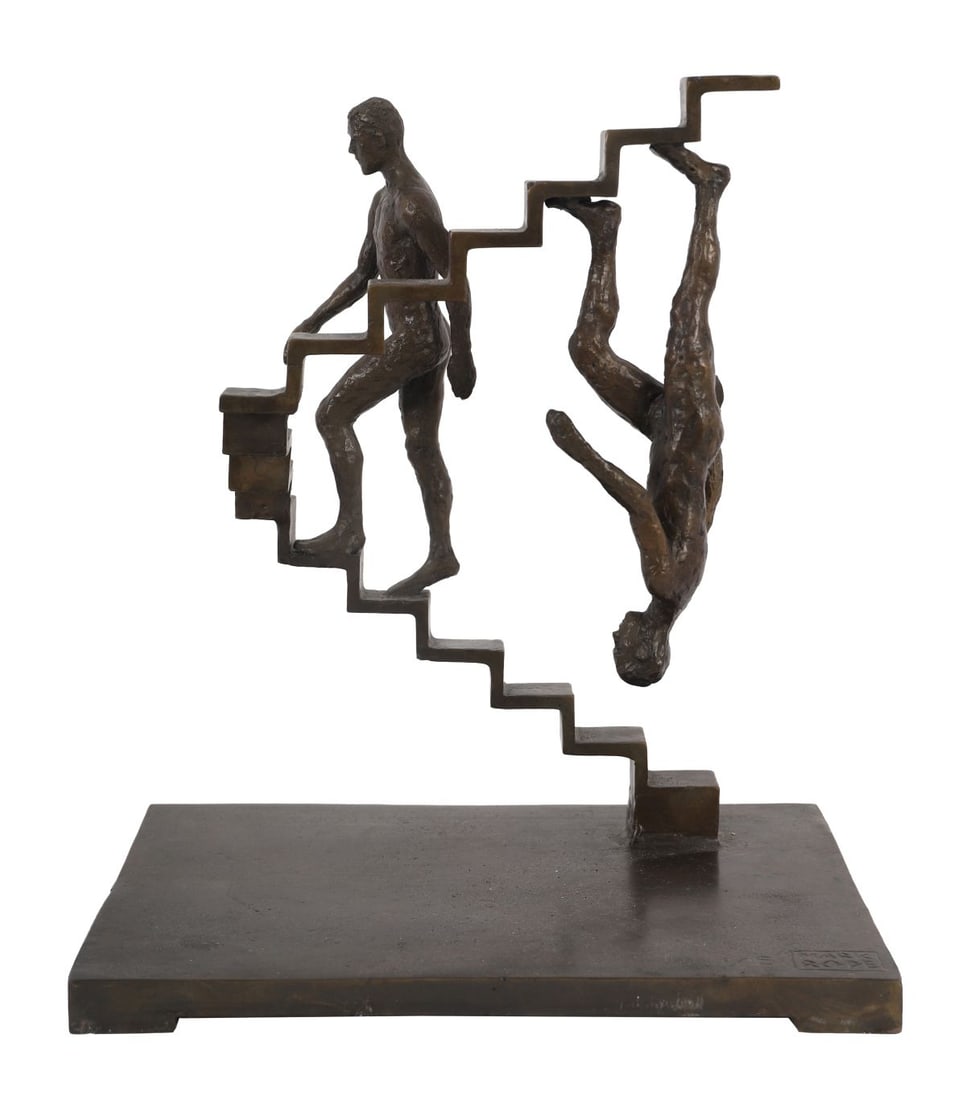 MARK RODE (B. 1965): Title: Intrusion, ExtrusionMedium: Limited Edition Bronze (No. 1/5)Signature: Signed and NumberedProvenance: Private Collection