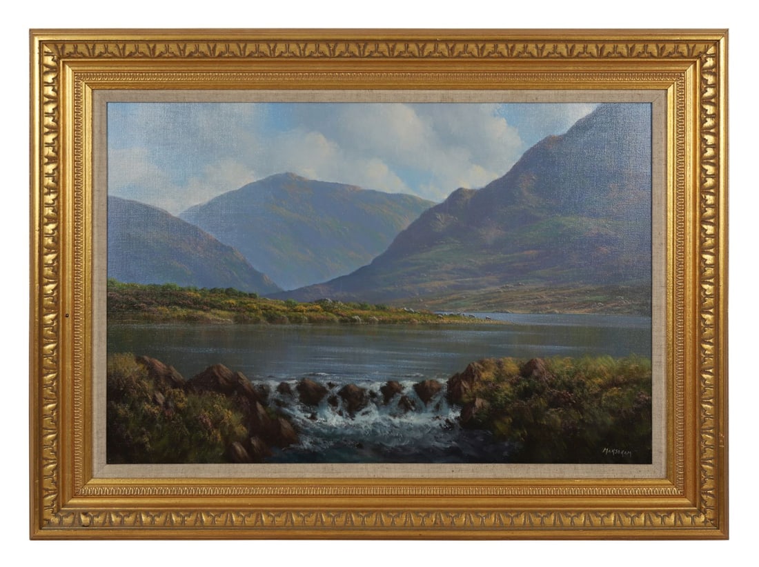 GERARD MARJORAM (1936 - 2024): Title: ConnemaraMedium: Oil on CanvasSignature: Signed Lower RightProvenance: Combridge Fine Arts, Dublin (Label Verso); Private CollectionFramed