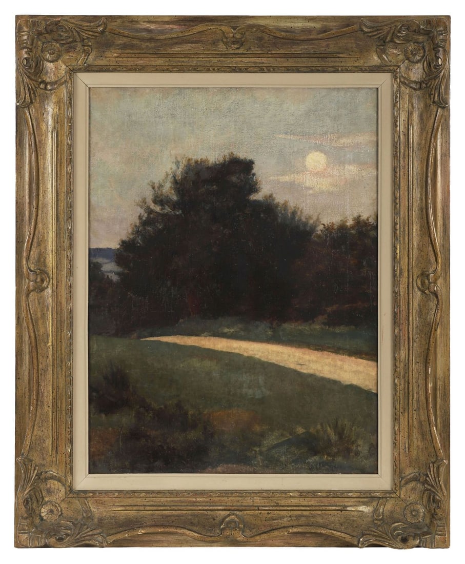 SARAH CECILIA HARRISON HRUA (1863 - 1941): Title: MoonlightMedium: Oil on CanvasSignature: UnsignedProvenance: The Artist's Family, by descent; Gorry Gallery, Dublin; Christie's, 'The Irish Sale', London 14 May 2004, Lot 17; Private