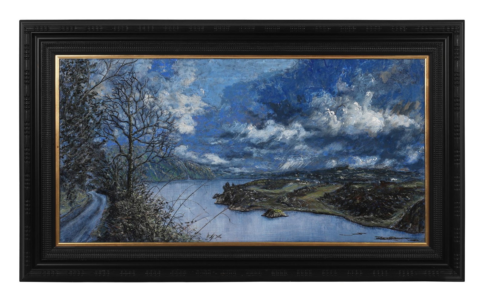 BERNARD REYNOLDS (1915 - 1997): Title: On the Road by Lough Hyne (2004)Medium: Oil on BoardSignature: Signed Lower Right and Inscribed VersoProvenance: Private CollectionFramed