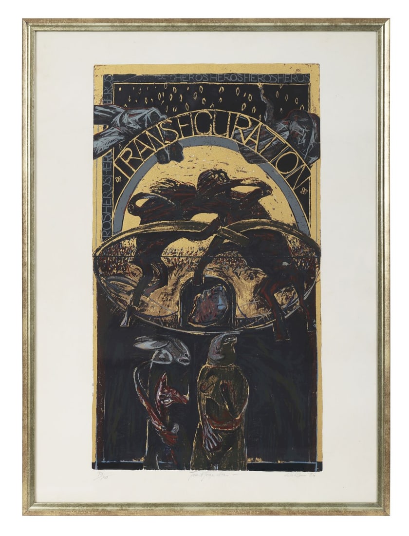 PATRICK GRAHAM (B. 1943): Title: Transfiguration (1986)Medium: Limited Edition Lithograph (No. 94/150)Signature: Signed and Dated Lower Right; Titled Lower Centre; Numbered Lower LeftProvenance: Private CollectionFramed