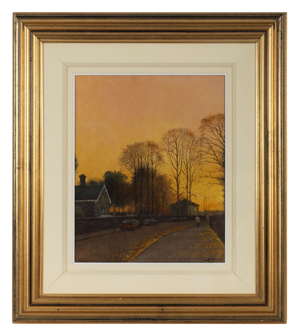 PADRAIG LYNCH (B. 1936): Title: Barney McCoy, Hale Street, Ardee Medium: Oil on BoardSignature: Signed Lower Right and Inscribed on Artist's Label VersoProvenance: Private CollectionFramed