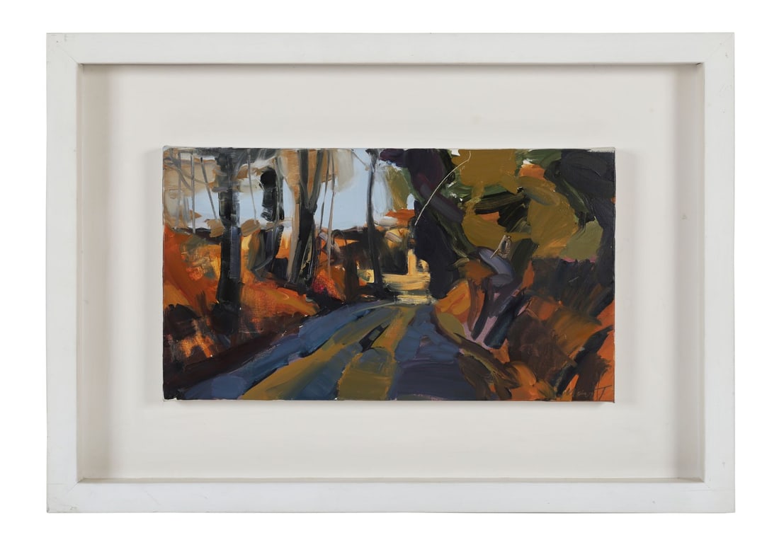 MARY THERESA KEOWN (B. 1974): Title: Landscape I - Phoenix ParkMedium: Oil on CanvasSignature: Signed Lower RightProvenance: The Solomon Gallery, Dublin (Label Verso), Where acquired by the Present OwnerFramed