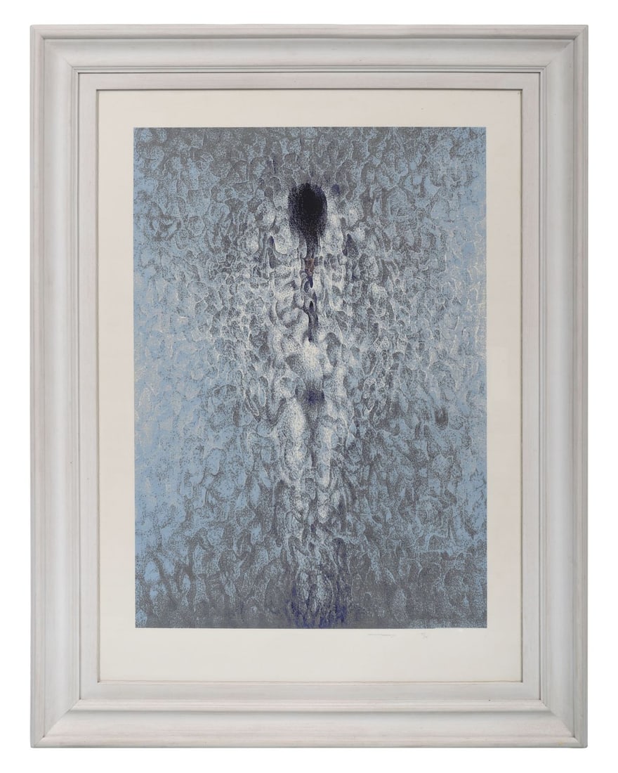LOUIS LE BROCQUY HRHA (1916 - 2012): Title: Human Image Medium: Limited Edition Lithograph (No. 27/75)Signature: Signed and Numbered Lower RightProvenance: Apollo Gallery, Dublin (Stamped Verso); Private CollectionFramed