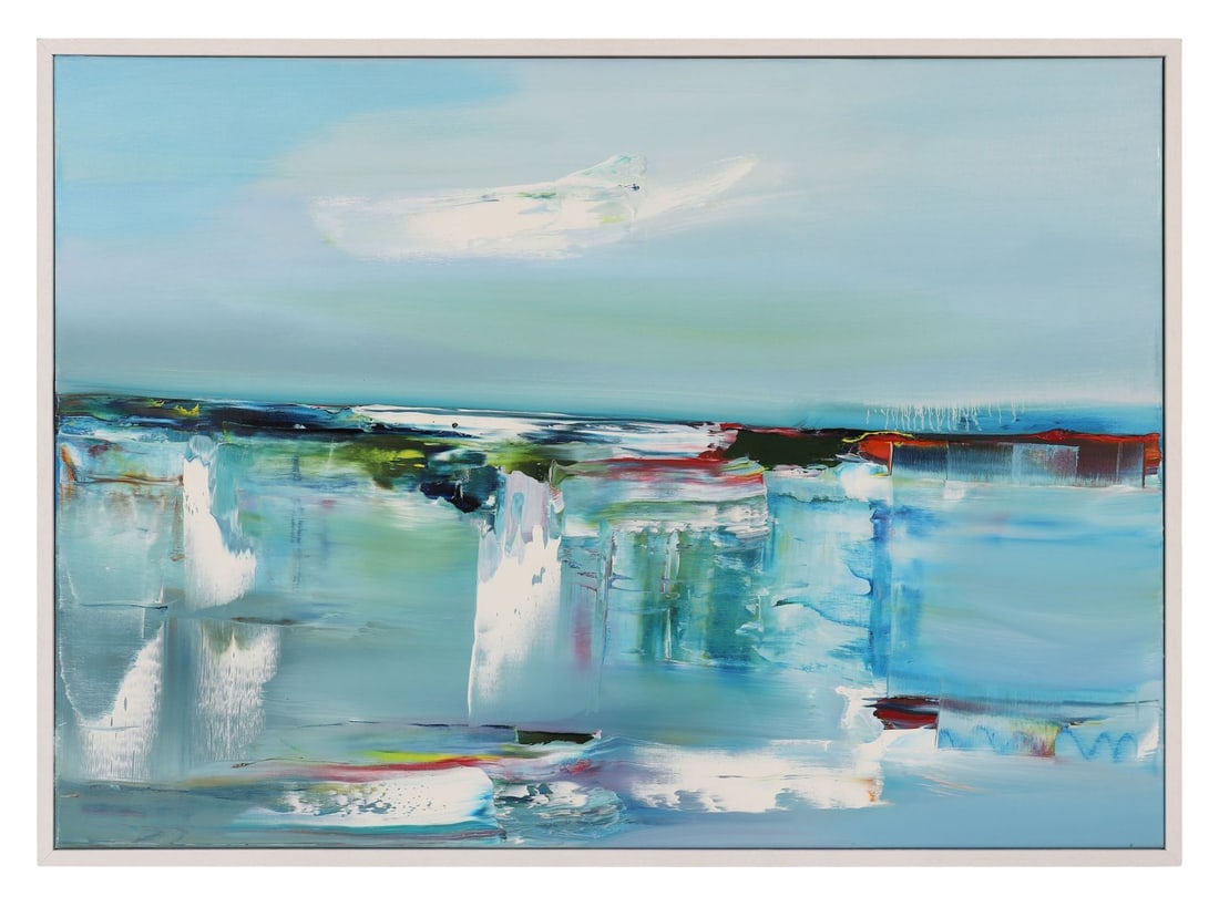 MAJELLA O'NEILL COLLINS (B. 1964): Title: Beneath the Surface (2025)Medium: Oil on CanvasSignature: Signed and Inscribed VersoProvenance: Private CollectionFramed