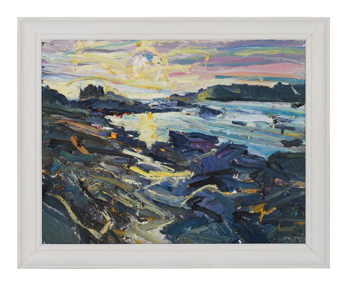 BRIAN MACMAHON (B. 1955): Title: Connemara CoastMedium: Oil on CanvasSignature: Signed Lower RightProvenance: Private CollectionFramed